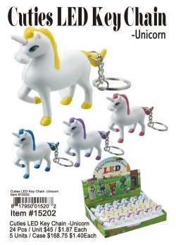 Cutie LED Keychains-Unicorn